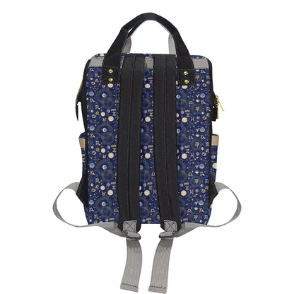 ZodiacThemed Design Print Diaper Bag Backpack