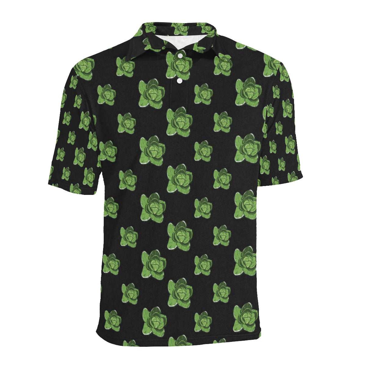 Cabbage Pattern Print Design 03 Men Polo Shirt