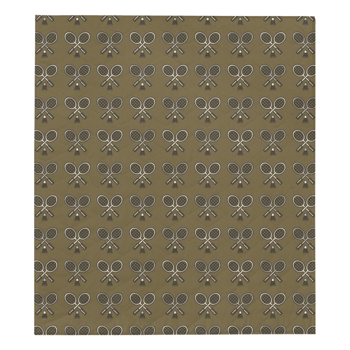 Badminton Pattern Print Design 07 Premium Quilt