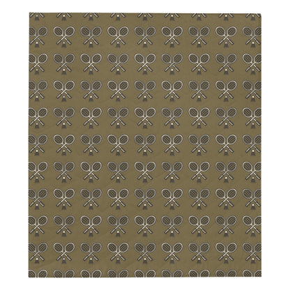 Badminton Pattern Print Design 07 Premium Quilt