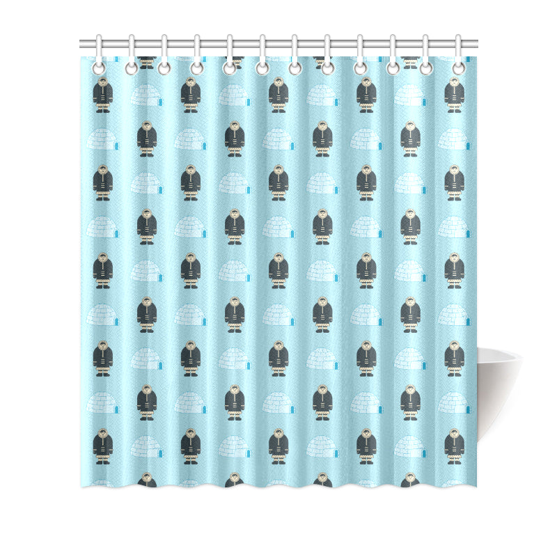 Eskimo Pattern Print Design 03 Shower Curtain
