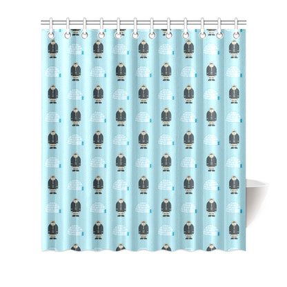 Eskimo Pattern Print Design 03 Shower Curtain
