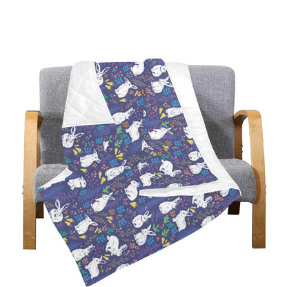 Bunny Pattern Print Design 01 Premium Quilt