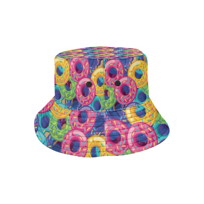 Donut Pattern Print Design DN010 Unisex Bucket Hat
