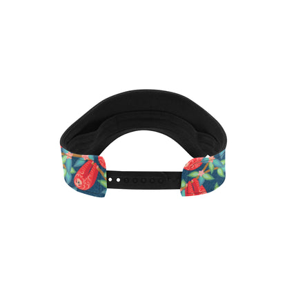 Sloth Red Design Themed Print Unisex Sun Visor
