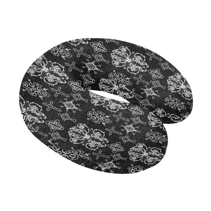 Cross Pattern Print Design 04 U-Shaped Travel Neck Pillow