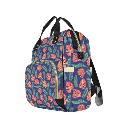 Palm Leaves Pattern Print Design PL011 Diaper Bag Backpack