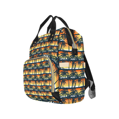 Palm Tree Pattern Print Design PT011 Diaper Bag Backpack