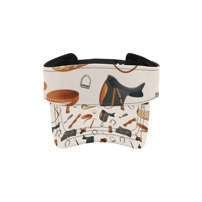 Equestrian Equipment Print Pattern Unisex Sun Visor
