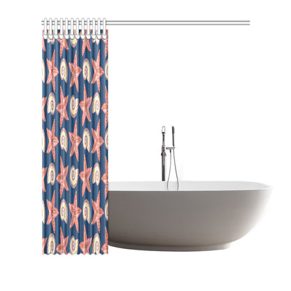 Starfish Pattern Print Design 03 Shower Curtain