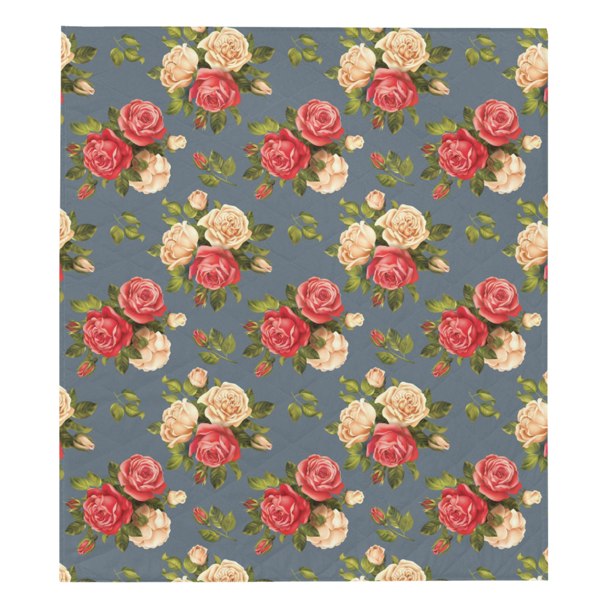 Rose Pattern Print Design RO017 Premium Quilt