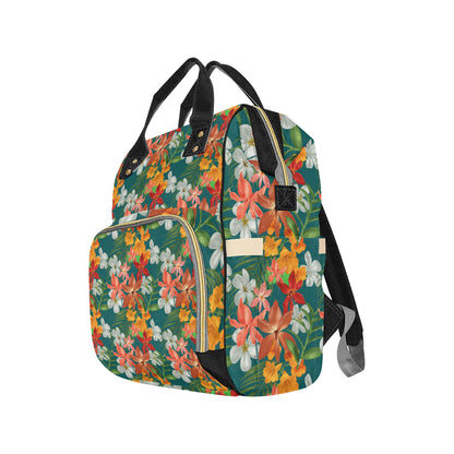 Amaryllis Pattern Print Design AL06 Diaper Bag Backpack