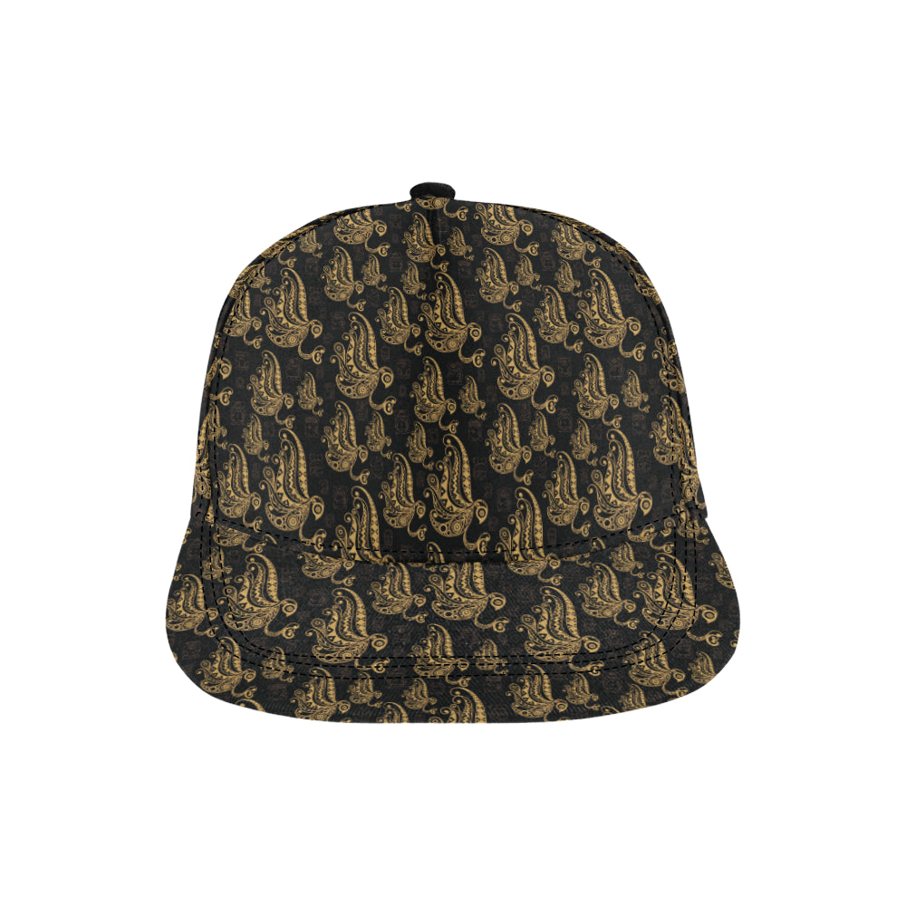 Owl Tribal Polynesian Design Print Snapback Cap
