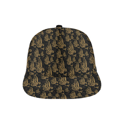 Owl Tribal Polynesian Design Print Snapback Cap