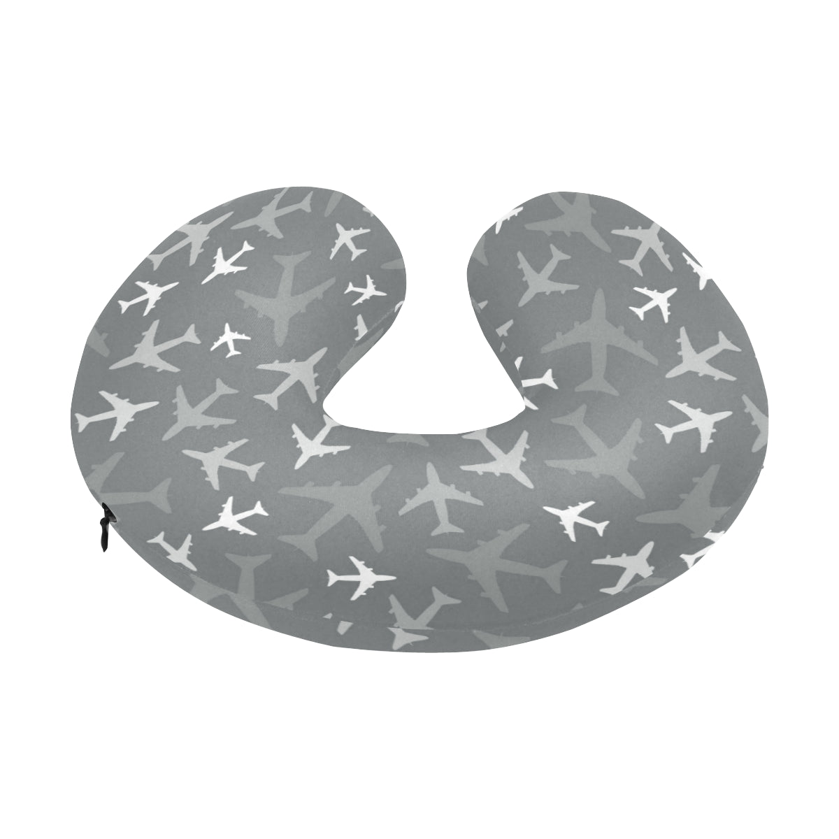 Airplane Pattern Print Design 02 U-Shaped Travel Neck Pillow