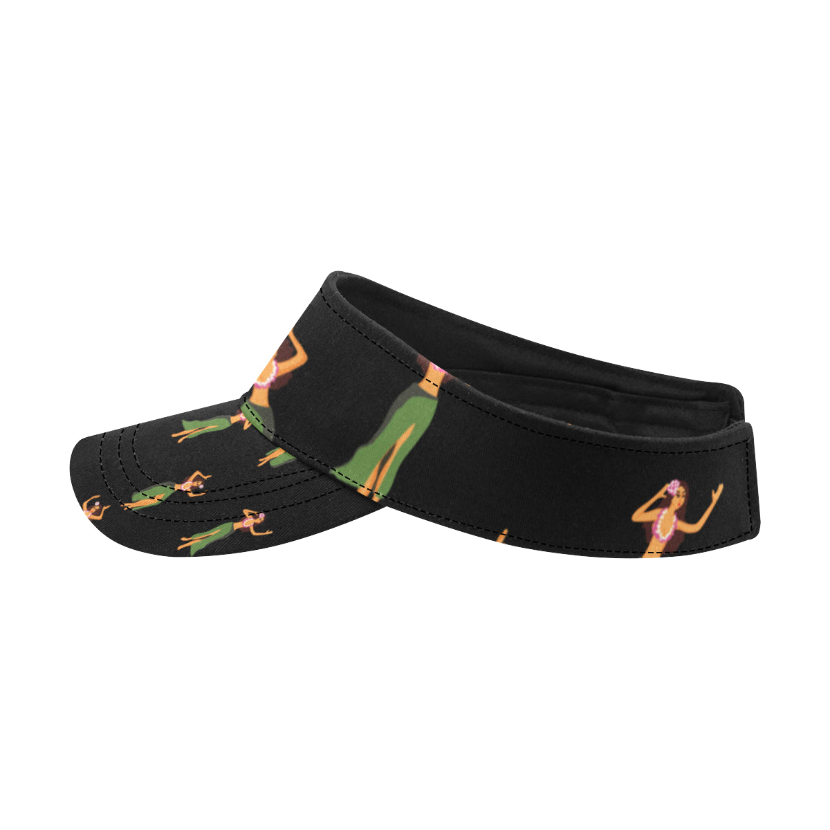 Hula Dancers Girl Pattern Print Design 01 Unisex Sun Visor