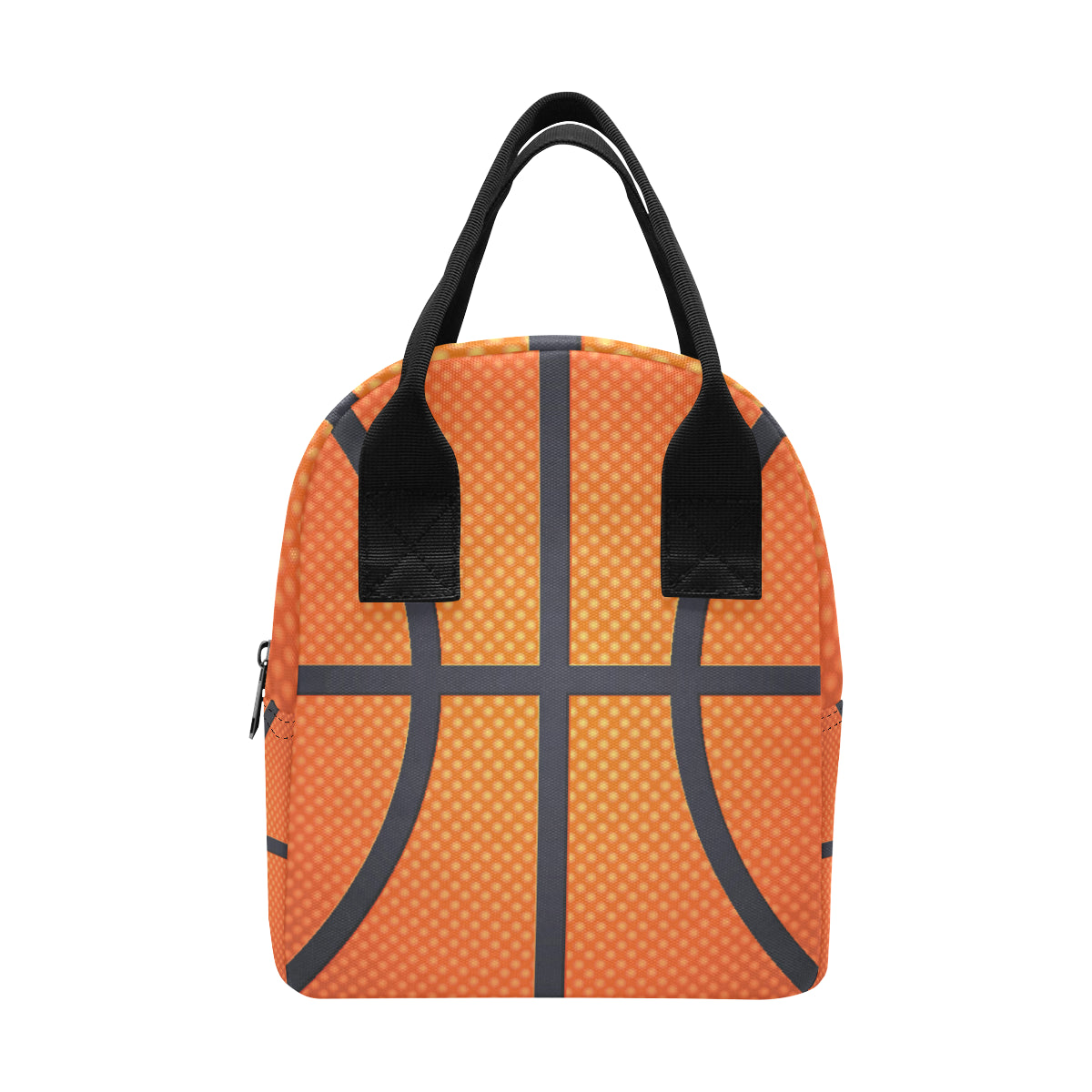 Basketball Texture Print Pattern Insulated Lunch Bag
