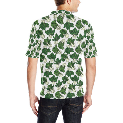 Bok Choy Pattern Print Design 02 Men Polo Shirt