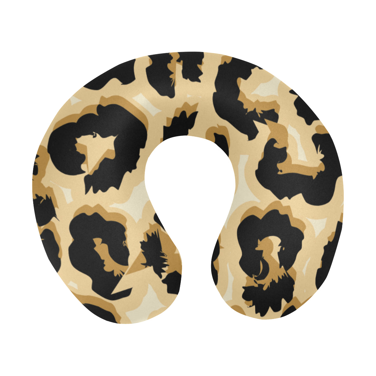 Jaguar Skin Pattern Print Design 02 U-Shaped Travel Neck Pillow