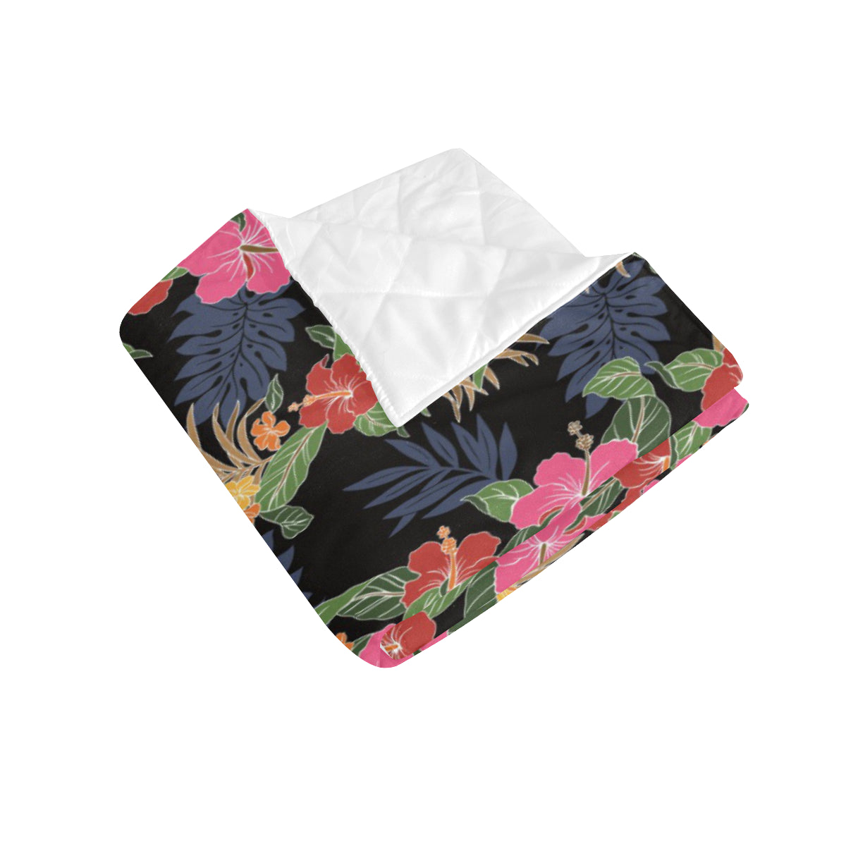 Hawaiian Themed Pattern Print Design H011 Premium Quilt