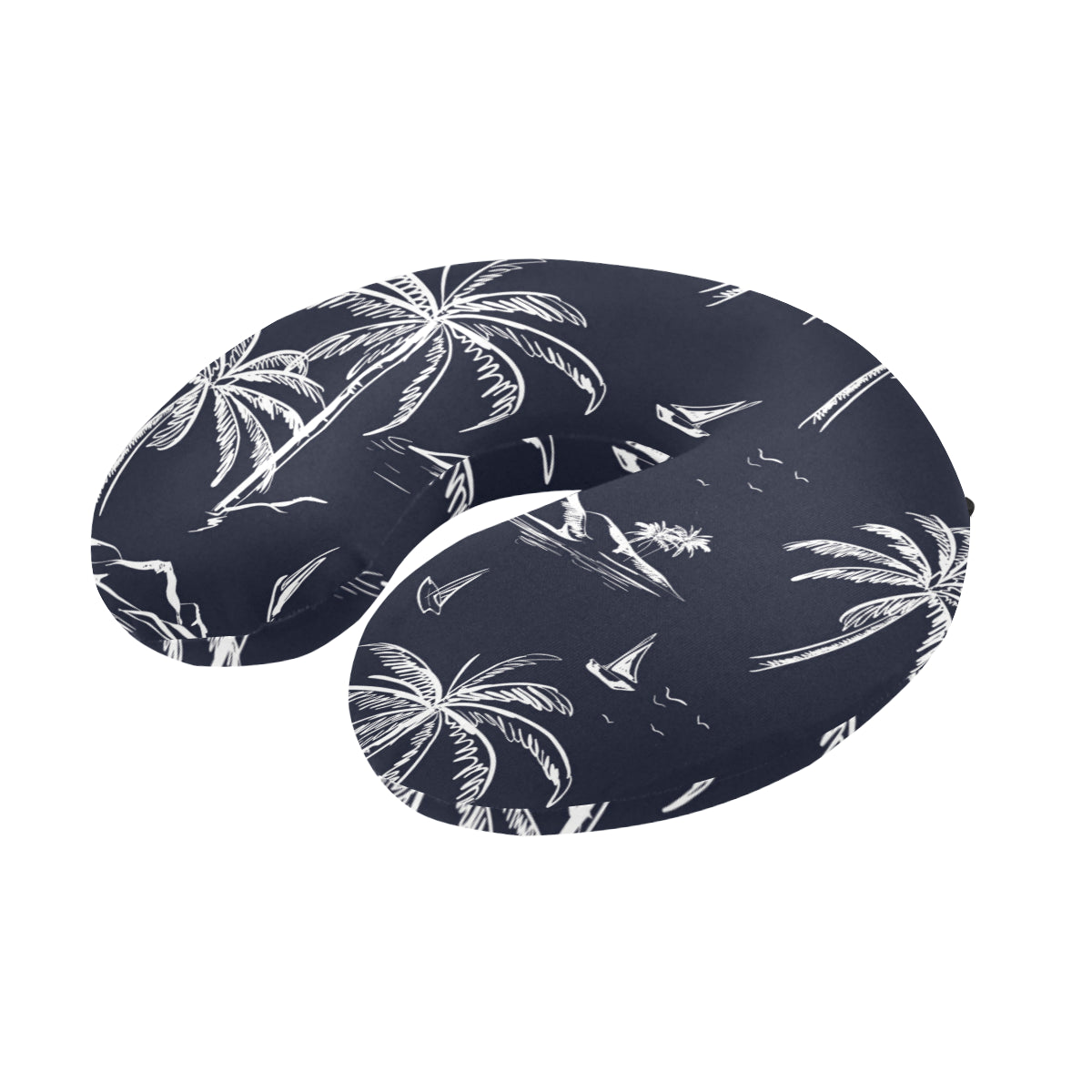 Pacific island Pattern Print Design A02 U-Shaped Travel Neck Pillow