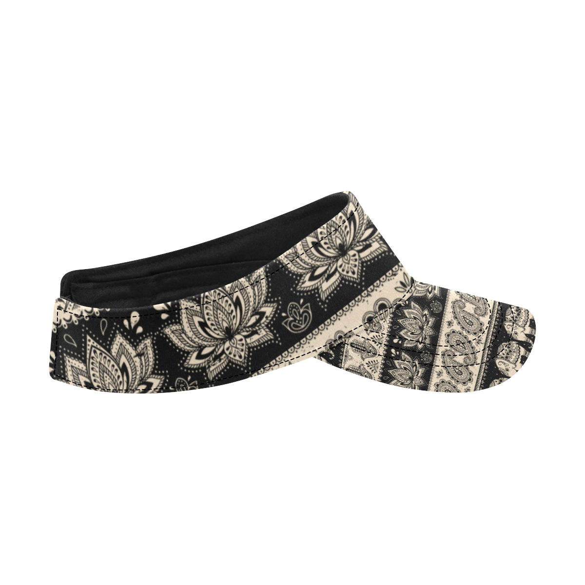 Elephant Hansa Lotus Pattern Unisex Sun Visor