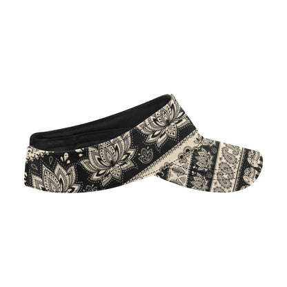 Elephant Hansa Lotus Pattern Unisex Sun Visor