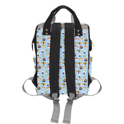 Sushi Cartoon Design Diaper Bag Backpack