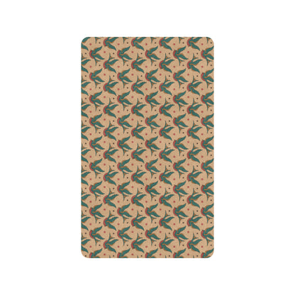 Old School Tattoo Swallow Design Rubber Doormat
