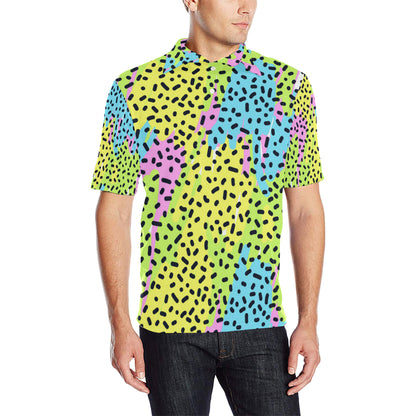 90s Pattern Print Design 2 Men Polo Shirt