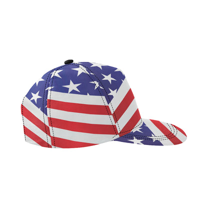 American flag Print Snapback Cap