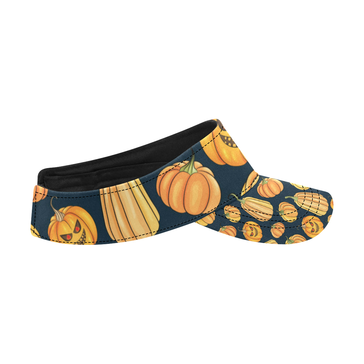 Pumpkin Halloween Pattern Print Design A04 Unisex Sun Visor