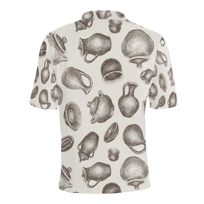 Pottery Pattern Print Design A01 Men Polo Shirt