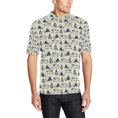 Campfire Pattern Print Design 01 Men Polo Shirt