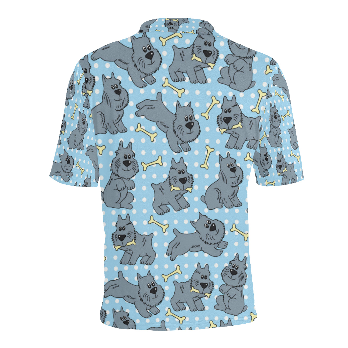 Schnauzers Pattern Print Design A02 Men Polo Shirt
