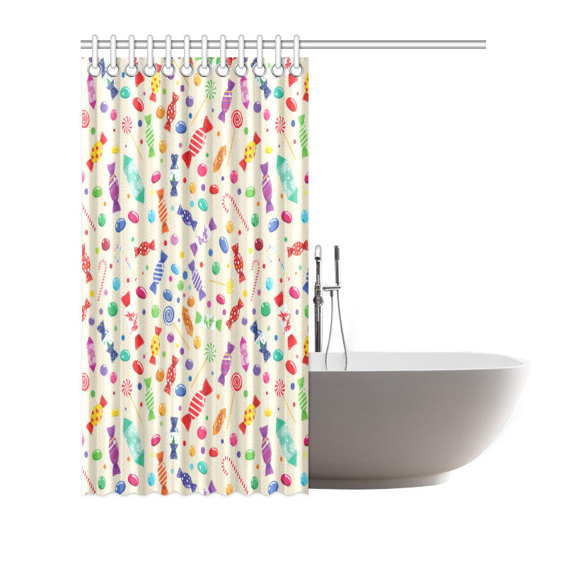 Candy Pattern Print Design 04 Shower Curtain