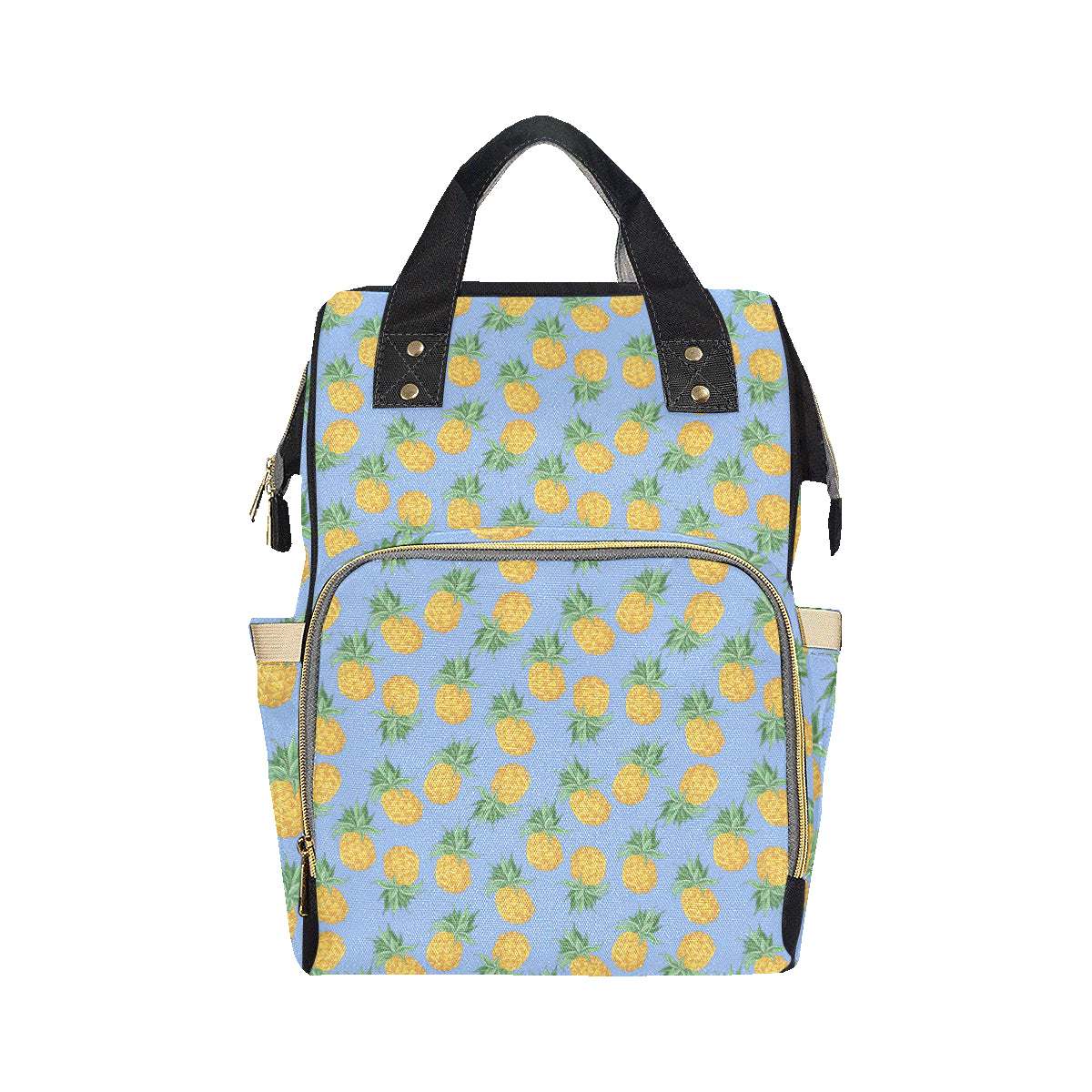 Pineapple Pattern Print Design A04 Diaper Bag Backpack