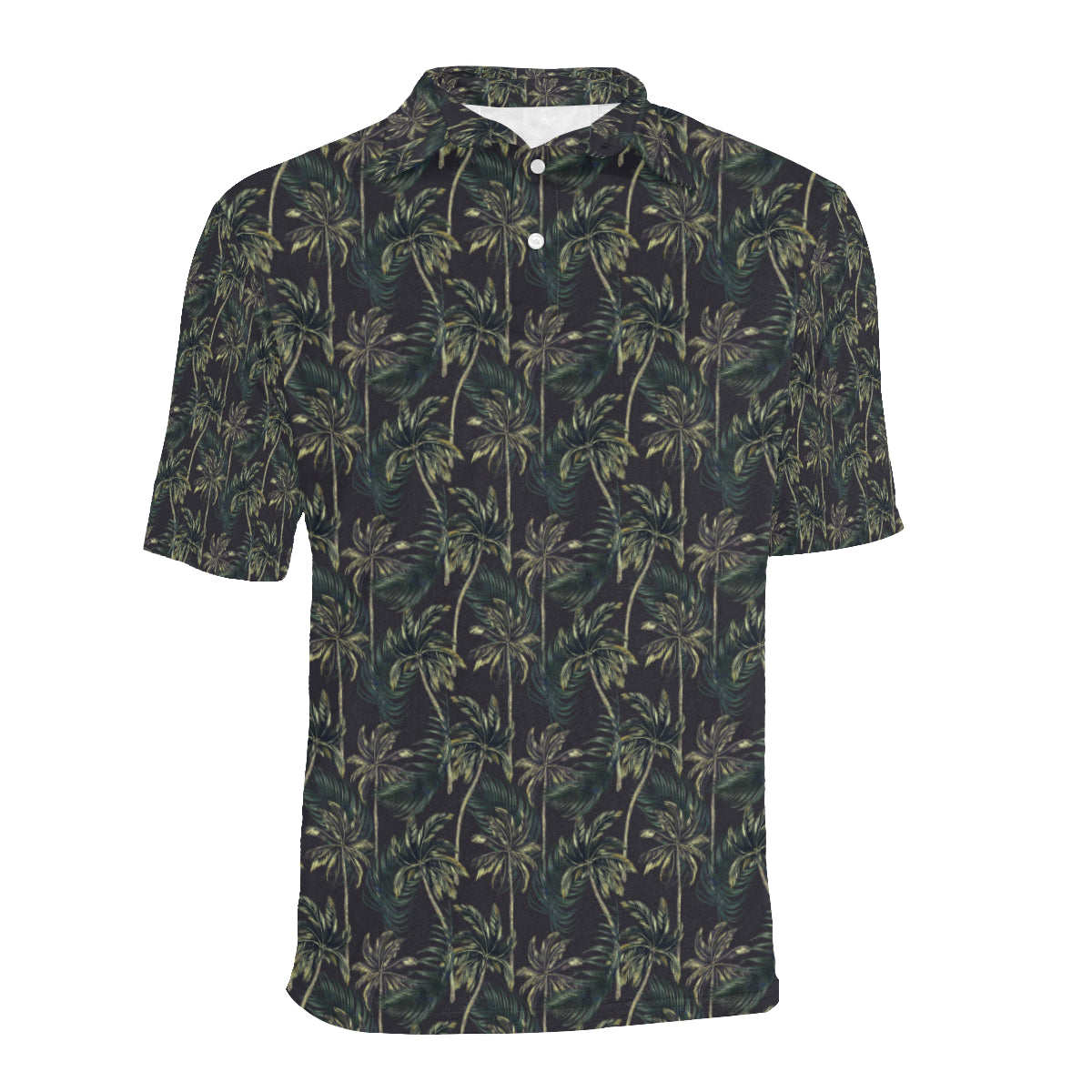 Palm Tree Background Design Print Men Polo Shirt