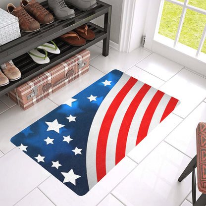 American flag Style Rubber Doormat