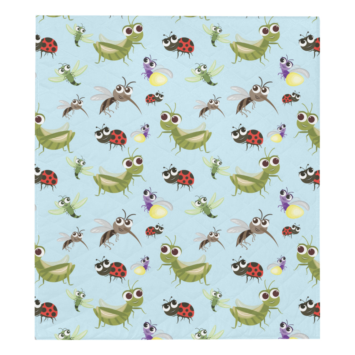 Ladybug Pattern Print Design 01 Premium Quilt