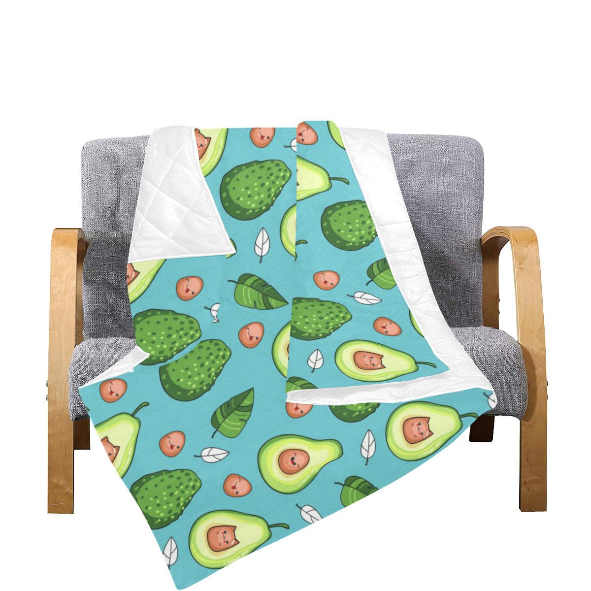 Avocado Pattern Print Design AC05 Premium Quilt