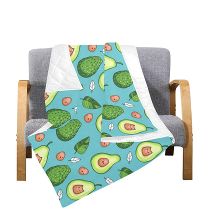 Avocado Pattern Print Design AC05 Premium Quilt