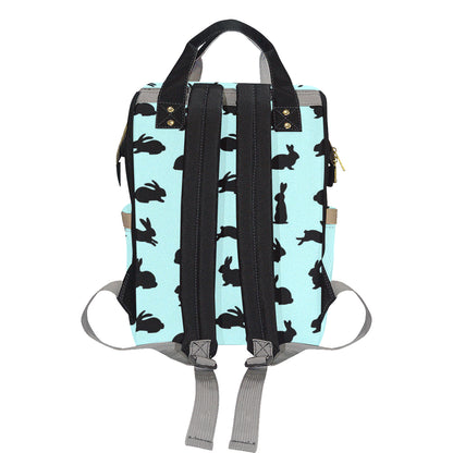 Rabbit Pattern Print Design RB010 Diaper Bag Backpack