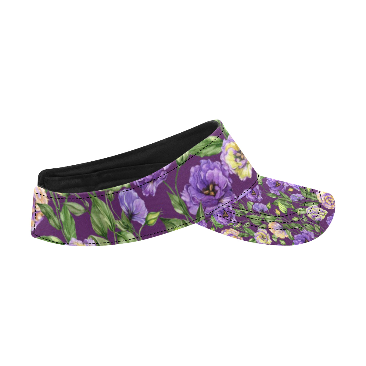Lisianthus Pattern Print Design LT03 Unisex Sun Visor