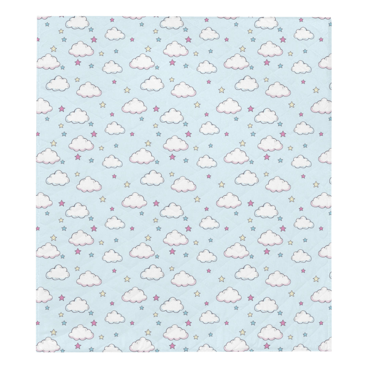 Cloud  Pattern Print Design 01 Premium Quilt