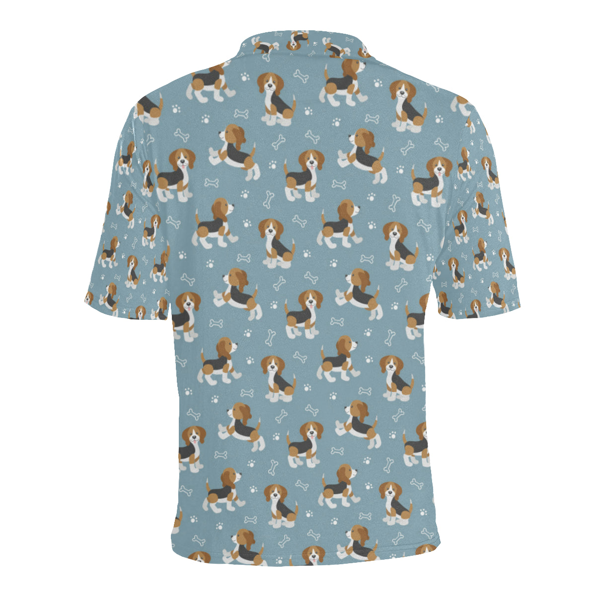 Beagle Pattern Print Design 02 Men Polo Shirt
