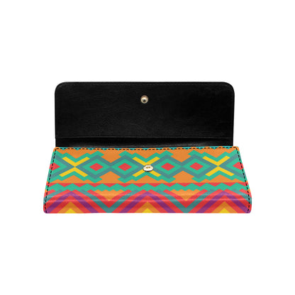 Mexican Pattern Print Design 04 Women's Trifold Wallet