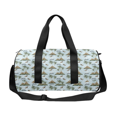 Aloha Hawaii island Design Themed Print Travel Duffel Bags