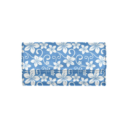 Hibiscus Pattern Print Design HB09 Women's Trifold Wallet