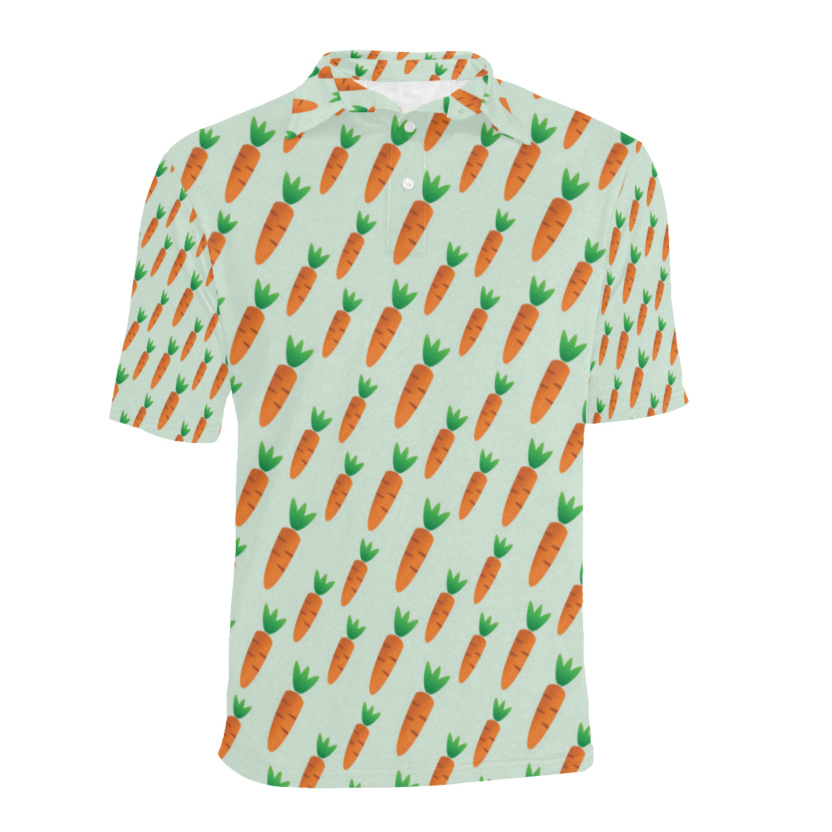 Carrot Pattern Print Design 05 Men Polo Shirt